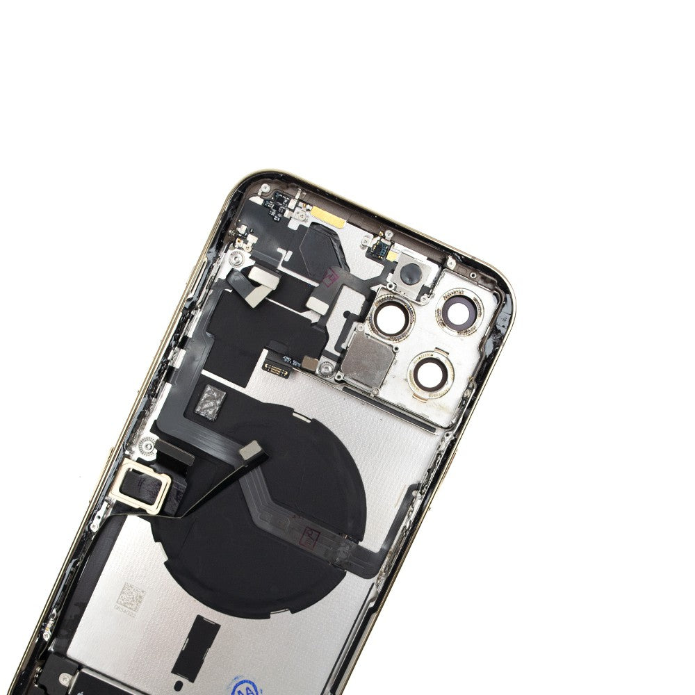Rear Housing with Full Set Parts for iPhone 12 Pro Max-Gold (Purple) Rear Housing with Full Set Parts for iPhone 12 Pro Max-Gold (Purple)